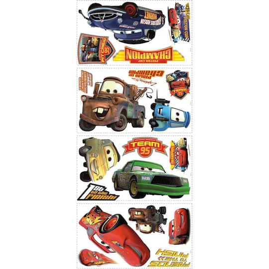 RoomMates Cars Piston Cup Champs Peel & Stick Wall Decal